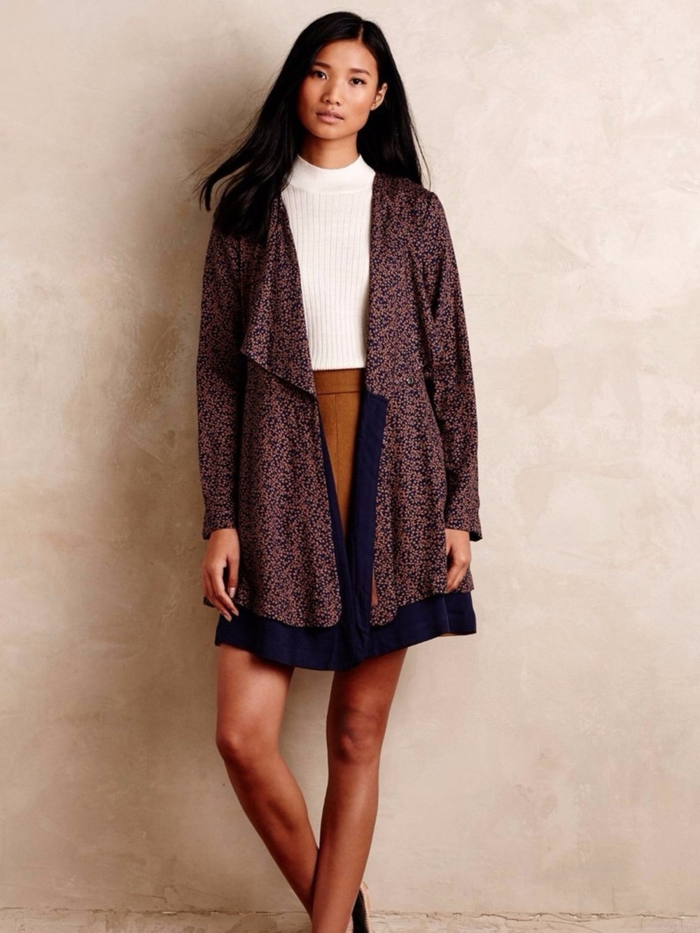 ANTHROPOLOGIE BELTED LOGAN TRENCH COAT by HARLYN size Large